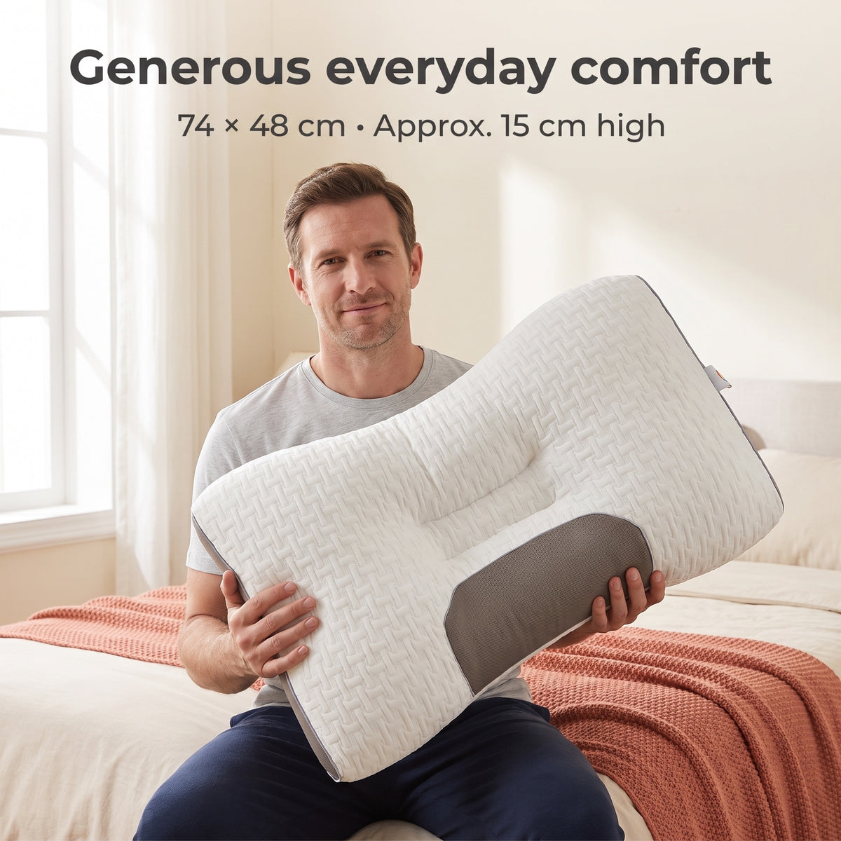 Neck Pillow For Back And Side Sleepers