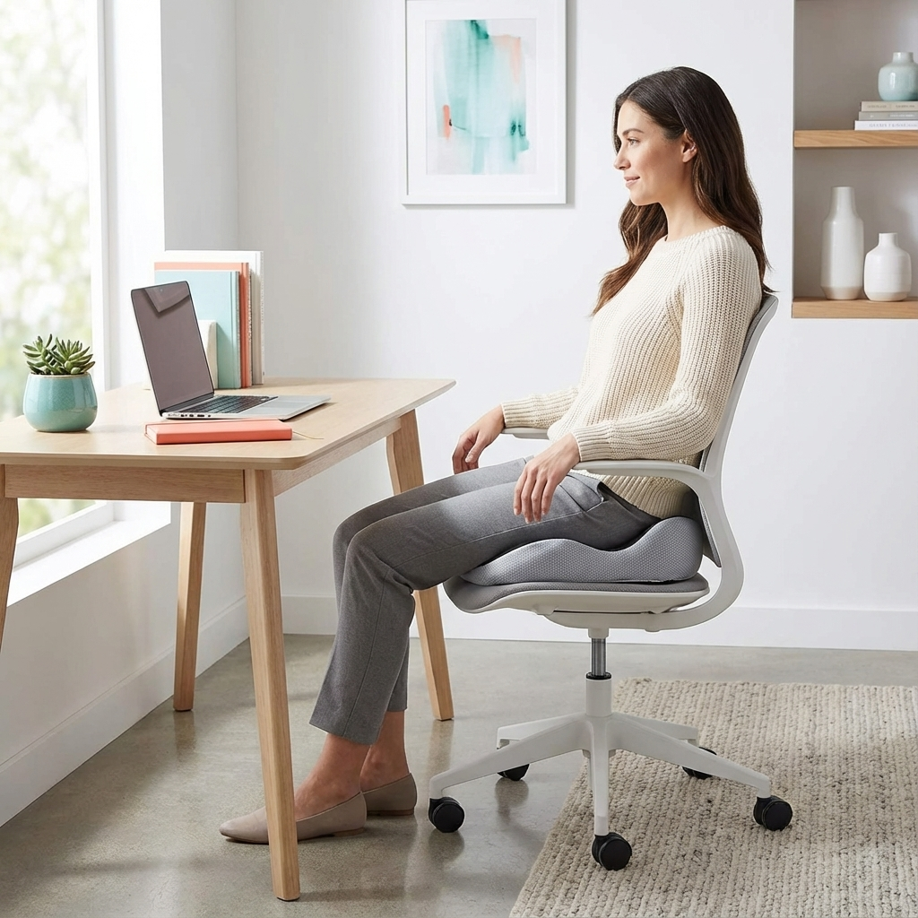 The Premium Adjustable Memory Foam Sit Bone Relief Seat Cushion