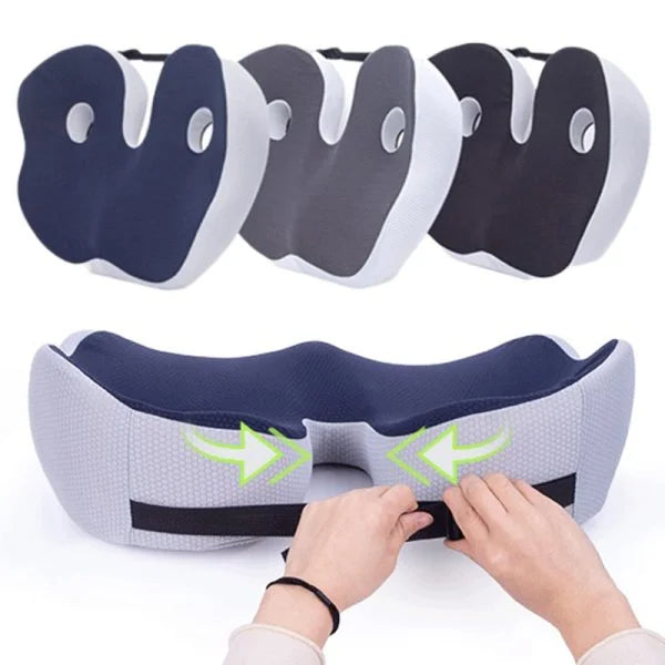 The Premium Adjustable Memory Foam Sit Bone Relief Seat Cushion