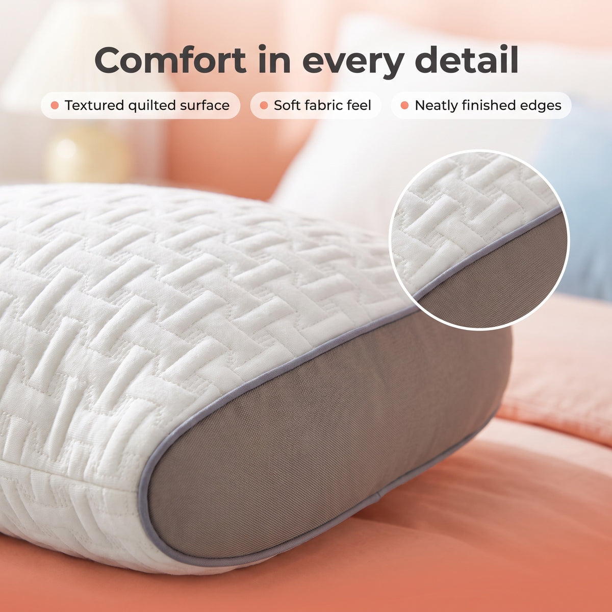 Neck Pillow For Back And Side Sleepers